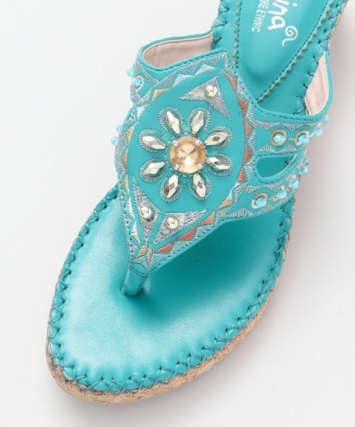 チャイハネ（チャイハネ）の「【チャイハネ】エイミーウェッジソールサンダル（サンダル・レディース・ブラック/ブルー/キャメル・ONE SIZE）」の11枚目の写真