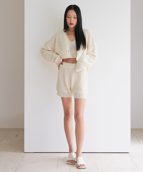 FEKETE（フェケテ）の「FEKETE MADE V NECK KNIT VEST (SET UP)（ベスト・レディース・アイボリー/ブラック/グリーン・FREE）」の14枚目の写真