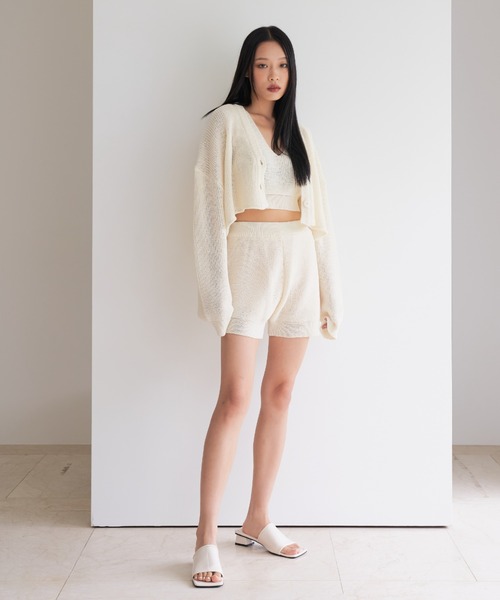 FEKETE（フェケテ）の「FEKETE MADE V NECK KNIT VEST (SET UP)（ベスト・レディース・アイボリー/ブラック/グリーン・FREE）」の18枚目の写真