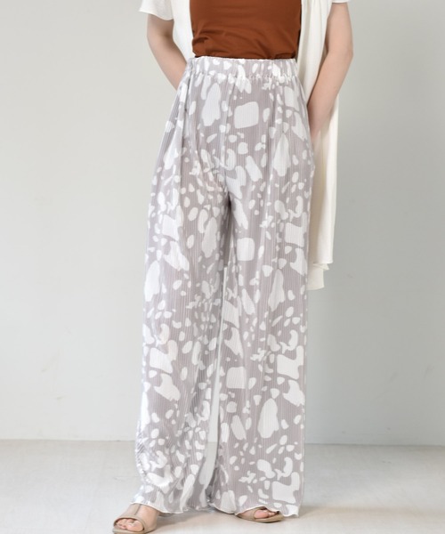 RETRO GIRL（レトロガール）の「柄アソートプリーツパンツ（その他パンツ・レディース・グリーン系その他/ブルー系その他/パープル系その他/ホワイト系その他/ブラウン系その他・FREE）」の3枚目の写真