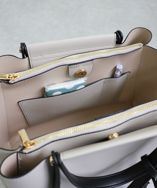 MIAN (ミアン)の「【新色追加】【ドラマ着用】LILY / 横型A4トートバッグ(トートバッグ・レディース・ブラック/ブラウン/ピンク/モカ/グレー/ブルーグリーン/ブラック系その他/ライトベージュ/グレー系その他/アイボリー/ブルー/ダークブラウン/グレイッシュベージュ・FREE)」の20枚目の写真