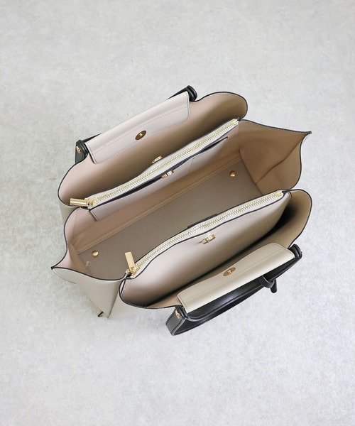 MIAN (ミアン)の「【新色追加】【ドラマ着用】LILY / 横型A4トートバッグ(トートバッグ・レディース・ブラック/ブラウン/ピンク/モカ/グレー/ブルーグリーン/ブラック系その他/ライトベージュ/グレー系その他/アイボリー/ブルー/ダークブラウン/グレイッシュベージュ・FREE)」の18枚目の写真