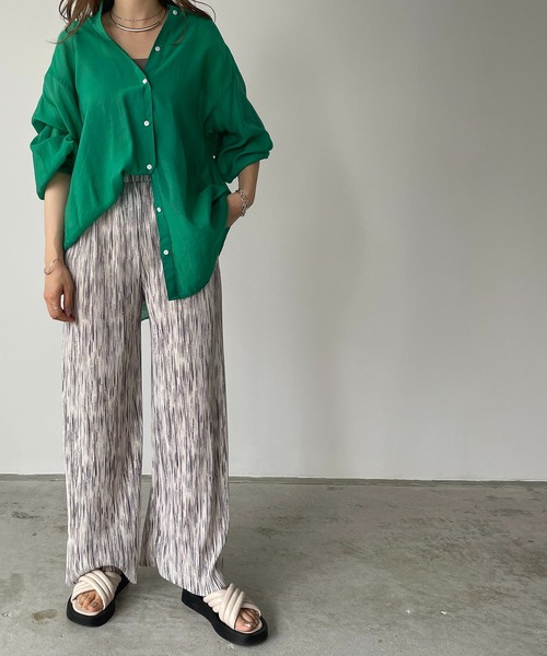 210nouve（トゥージュヌーブ）の「ニュアンス柄プリーツパンツ（その他パンツ・レディース・グレー系その他/ブラック系その他/グリーン系その他/ブルー系その他/カーキ・FREE）」の20枚目の写真