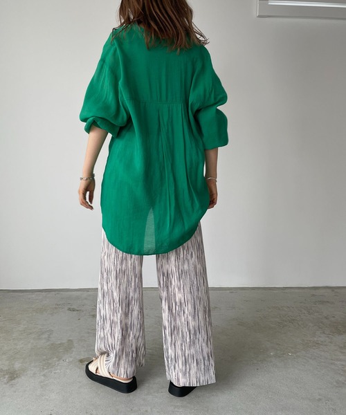 210nouve（トゥージュヌーブ）の「ニュアンス柄プリーツパンツ（その他パンツ・レディース・グレー系その他/ブラック系その他/グリーン系その他/ブルー系その他/カーキ・FREE）」の18枚目の写真