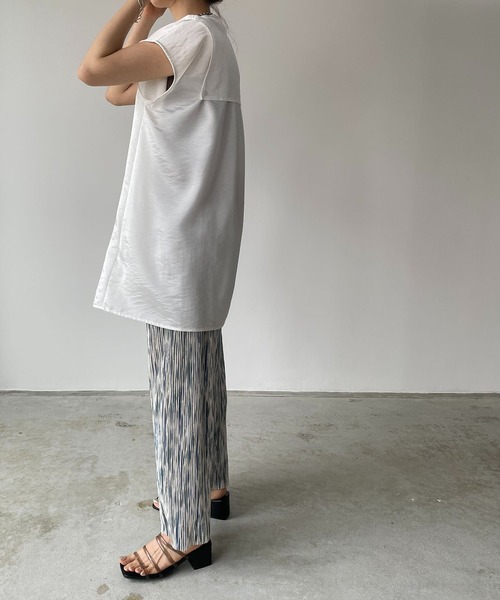 210nouve（トゥージュヌーブ）の「ニュアンス柄プリーツパンツ（その他パンツ・レディース・グレー系その他/ブラック系その他/グリーン系その他/ブルー系その他/カーキ・FREE）」の13枚目の写真