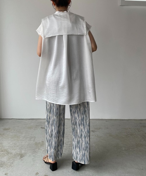 210nouve（トゥージュヌーブ）の「ニュアンス柄プリーツパンツ（その他パンツ・レディース・グレー系その他/ブラック系その他/グリーン系その他/ブルー系その他/カーキ・FREE）」の12枚目の写真