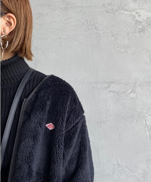 DANTON（ダントン）の「[DANTON/ダントン] ハイパイルボアフリース ノーカラージップカーディガン（その他アウター・レディース・チャコール/ブラック/パープル/ピンクベージュ/ネイビー・34/36/38）」の21枚目の写真