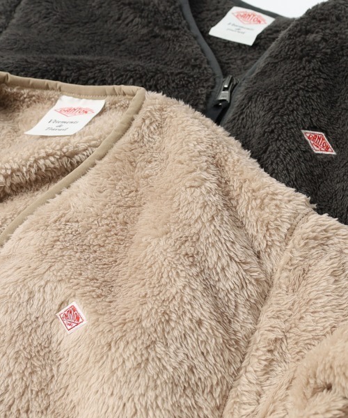 DANTON（ダントン）の「[DANTON/ダントン] ハイパイルボアフリース ノーカラージップカーディガン（その他アウター・レディース・チャコール/ブラック/パープル/ピンクベージュ/ネイビー・34/36/38）」の15枚目の写真