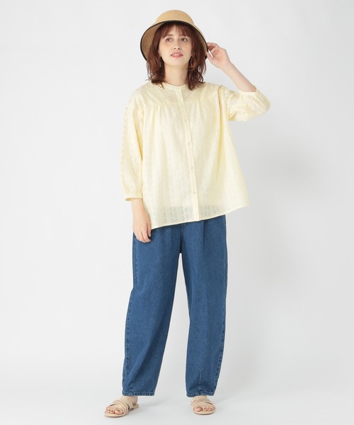 studio CLIP(スタディオクリップ)の「ダブルフロントカットレースシャツブラウス(シャツ/ブラウス・レディース・ブラック/オフホワイト/イエロー・MEDIUM/LARGE)」の12枚目の写真