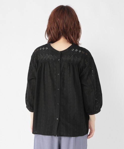 studio CLIP(スタディオクリップ)の「ダブルフロントカットレースシャツブラウス(シャツ/ブラウス・レディース・ブラック/オフホワイト/イエロー・MEDIUM/LARGE)」の14枚目の写真