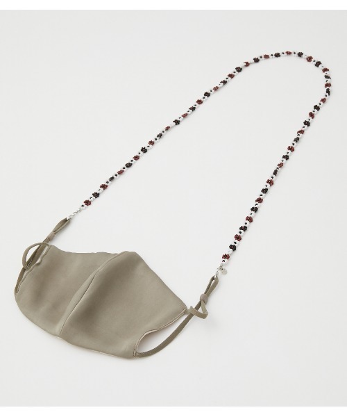 crie conforto（クリーコンフォルト）の「フラワービーズマスクチェーン（マスク・レディース・ブラック系その他/ブルー系その他/グリーン系その他・FREE）」の9枚目の写真