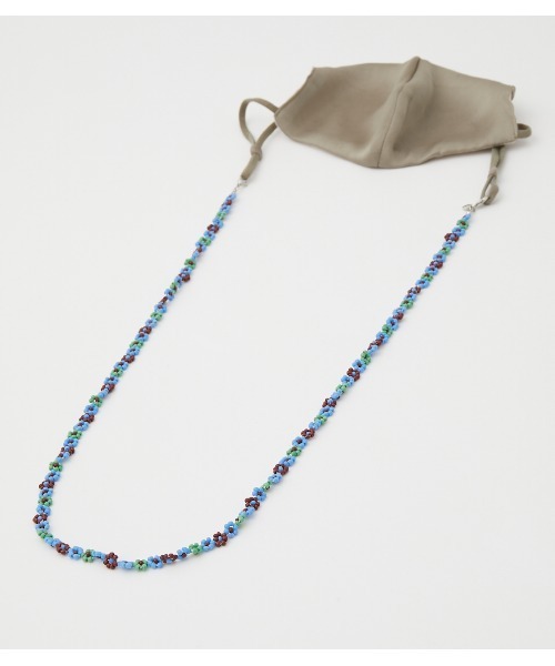 crie conforto（クリーコンフォルト）の「フラワービーズマスクチェーン（マスク・レディース・ブラック系その他/ブルー系その他/グリーン系その他・FREE）」の10枚目の写真