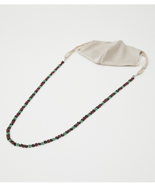 crie conforto（クリーコンフォルト）の「フラワービーズマスクチェーン（マスク・レディース・ブラック系その他/ブルー系その他/グリーン系その他・FREE）」の18枚目の写真