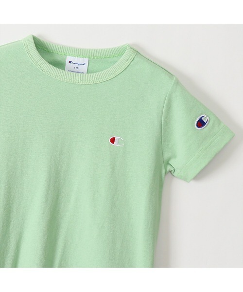 Champion（チャンピオン）の「【Champion/チャンピオン】キッズ ベーシック チュニックTシャツ（チュニック・キッズ・ライトグリーン・100/110/120/130/140/150/160）」の6枚目の写真