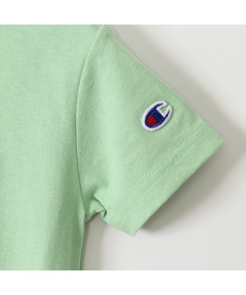 Champion（チャンピオン）の「【Champion/チャンピオン】キッズ ベーシック チュニックTシャツ（チュニック・キッズ・ライトグリーン・100/110/120/130/140/150/160）」の4枚目の写真