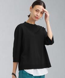 green label relaxing | レイヤード ライク ショートスリーブ プルオーバー ニット(ニット/セーター)