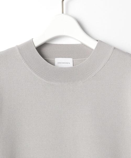 green label relaxing（グリーンレーベルリラクシング）の「レイヤード ライク ショートスリーブ プルオーバー ニット（ニット/セーター・レディース・ブラック/ワインレッド/ライトグレー・FREE）」の12枚目の写真