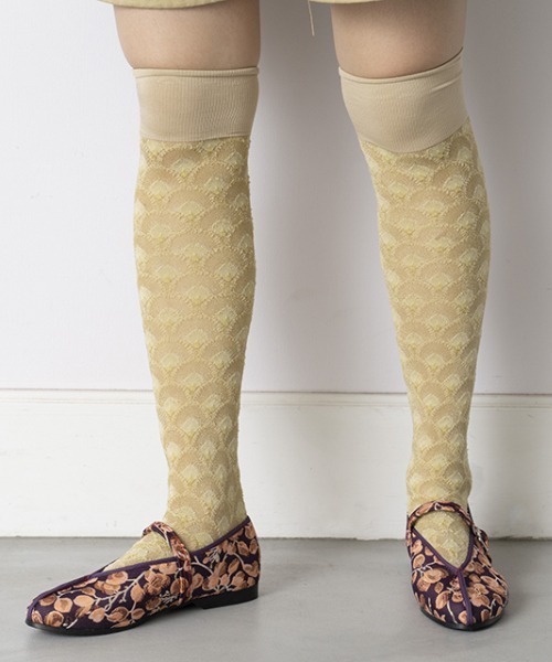 Casselini（キャセリーニ）の「【直営店限定】Casselini(キャセリーニ)ジャガード台湾シューズ（バレエシューズ・レディース・ゼブラ/パープル/アイボリー・M/S/L）」の9枚目の写真