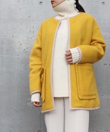 Emma Taylor | パイピングショートコート(ノーカラーコート)