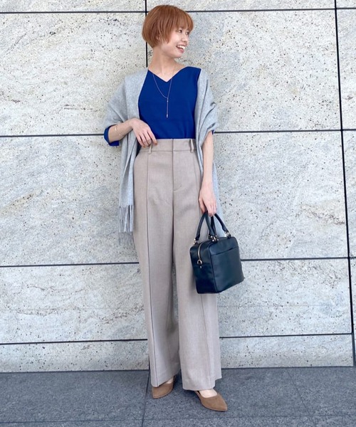 RIVE DROITE（リヴドロワ）の「色違いで欲しくなる名品ニット　総針2WAYニット（ニット/セーター・レディース・チャコールグレー/ライトグレー/ブルー/ピンク・FREE）」の20枚目の写真