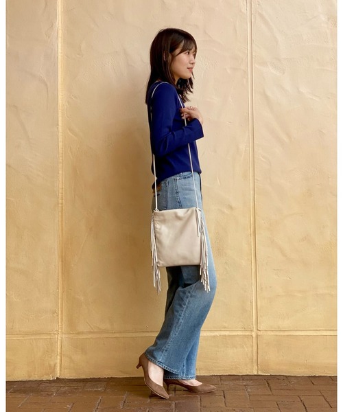 RIVE DROITE（リヴドロワ）の「色違いで欲しくなる名品ニット　総針2WAYニット（ニット/セーター・レディース・チャコールグレー/ライトグレー/ブルー/ピンク・FREE）」の14枚目の写真