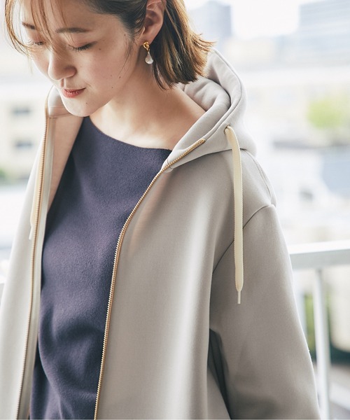 RIVE DROITE（リヴドロワ）の「色違いで欲しくなる名品ニット　総針2WAYニット（ニット/セーター・レディース・チャコールグレー/ライトグレー/ブルー/ピンク・FREE）」の9枚目の写真