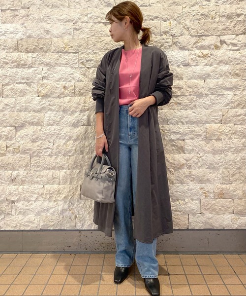 RIVE DROITE（リヴドロワ）の「色違いで欲しくなる名品ニット　総針2WAYニット（ニット/セーター・レディース・チャコールグレー/ライトグレー/ブルー/ピンク・FREE）」の17枚目の写真