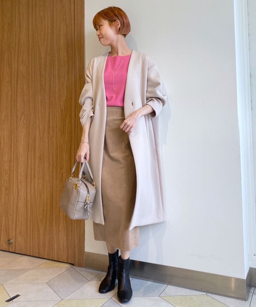 RIVE DROITE（リヴドロワ）の「色違いで欲しくなる名品ニット　総針2WAYニット（ニット/セーター・レディース・チャコールグレー/ライトグレー/ブルー/ピンク・FREE）」の18枚目の写真