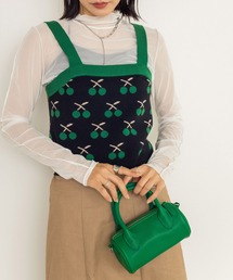 w closet | 12Gチェリー柄ビスチェ(ニット/セーター)