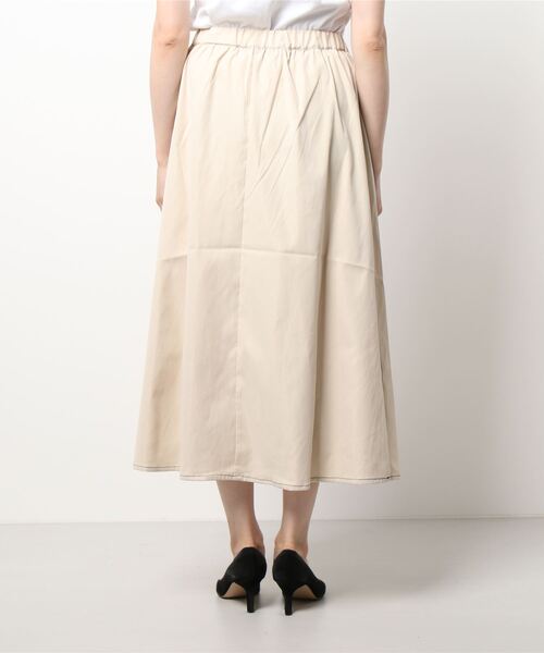 ehka sopo（エヘカソポ）の「ツイルスカート（スカート・レディース・ブラック/カーキ/モカ/キナリ・ﾌﾘ-）」の6枚目の写真