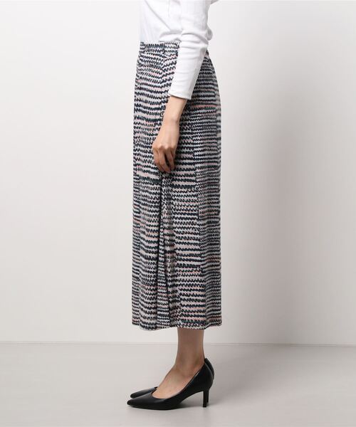 GGD（ジージーディー）の「ウォッシャブル麻ボヘミアンキカ柄フレアーパンツ（その他パンツ・レディース・テラコッタ/ブルー/グリーン・LL/M/S/L/XXL）」の4枚目の写真