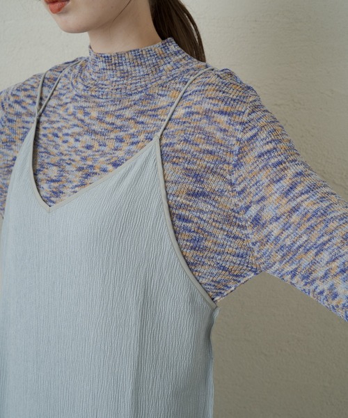 Kastane(カスタネ)の「配色パイピングキャミワンピース(ワンピース・レディース・ブルー/モカ・FREE)」の14枚目の写真