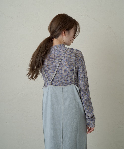 Kastane(カスタネ)の「配色パイピングキャミワンピース(ワンピース・レディース・ブルー/モカ・FREE)」の17枚目の写真