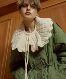 ニットスカラップ衿