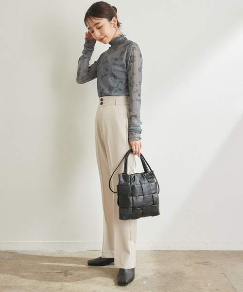 VIS(ビス)の「アクセントにぴったり。イントレチャート2WAYショルダー(ショルダーバッグ・レディース・ホワイト/ブラック/シルバー・FREE)」の20枚目の写真