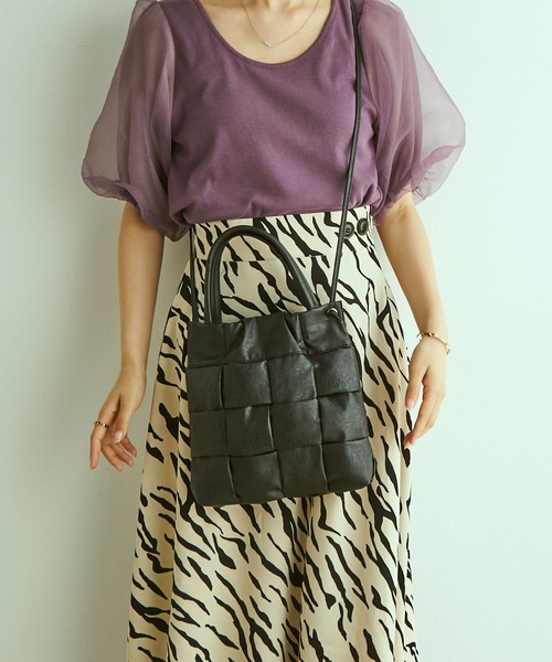 VIS(ビス)の「アクセントにぴったり。イントレチャート2WAYショルダー(ショルダーバッグ・レディース・ホワイト/ブラック/シルバー・FREE)」の9枚目の写真