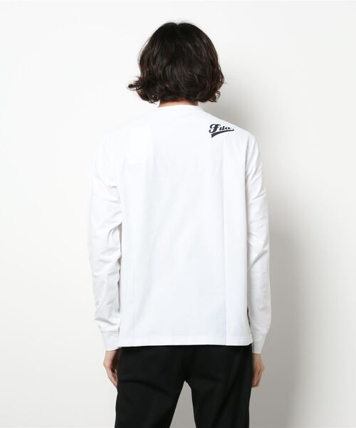 FILA(フィラ)の「【FILA / フィラ】ストレッチ フロント肩ロゴ 長袖Tシャツ /ユニセックス(Tシャツ/カットソー・メンズ・ブラック/ネイビー/ホワイト・MEDIUM/LARGE/X-LARGE)」の12枚目の写真