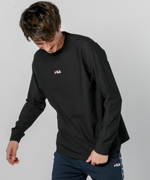 FILA(フィラ)の「【FILA / フィラ】ストレッチ フロント肩ロゴ 長袖Tシャツ /ユニセックス(Tシャツ/カットソー・メンズ・ブラック/ネイビー/ホワイト・MEDIUM/LARGE/X-LARGE)」の18枚目の写真