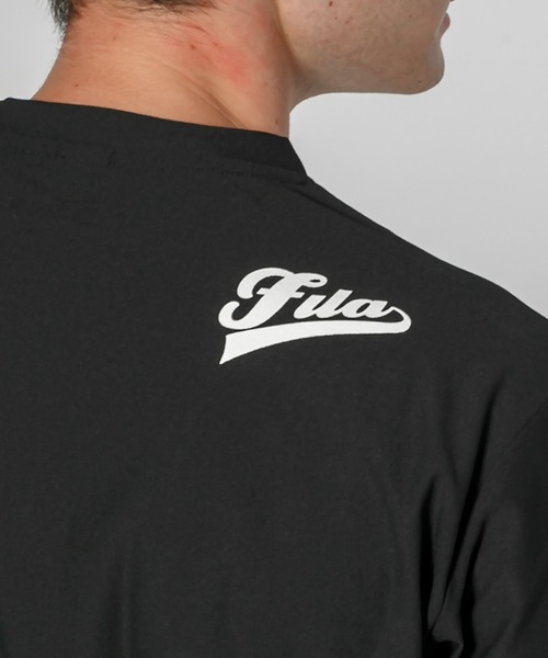 FILA(フィラ)の「【FILA / フィラ】ストレッチ フロント肩ロゴ 長袖Tシャツ /ユニセックス(Tシャツ/カットソー・メンズ・ブラック/ネイビー/ホワイト・MEDIUM/LARGE/X-LARGE)」の6枚目の写真