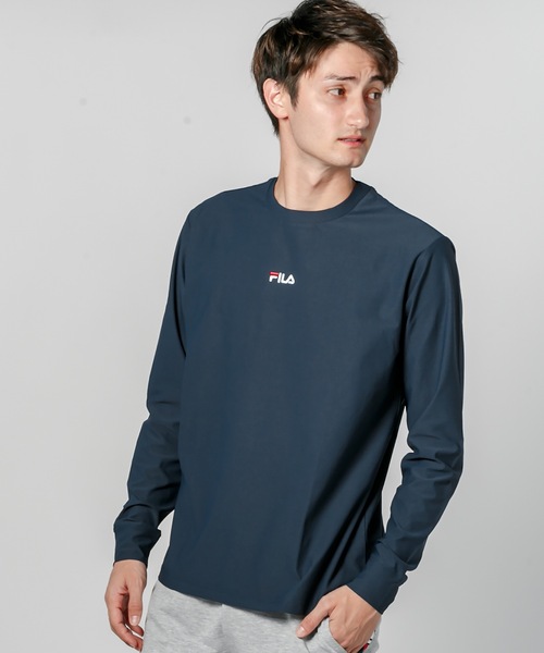 FILA(フィラ)の「【FILA / フィラ】ストレッチ フロント肩ロゴ 長袖Tシャツ /ユニセックス(Tシャツ/カットソー・メンズ・ブラック/ネイビー/ホワイト・MEDIUM/LARGE/X-LARGE)」の19枚目の写真