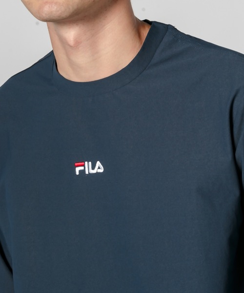 FILA(フィラ)の「【FILA / フィラ】ストレッチ フロント肩ロゴ 長袖Tシャツ /ユニセックス(Tシャツ/カットソー・メンズ・ブラック/ネイビー/ホワイト・MEDIUM/LARGE/X-LARGE)」の7枚目の写真