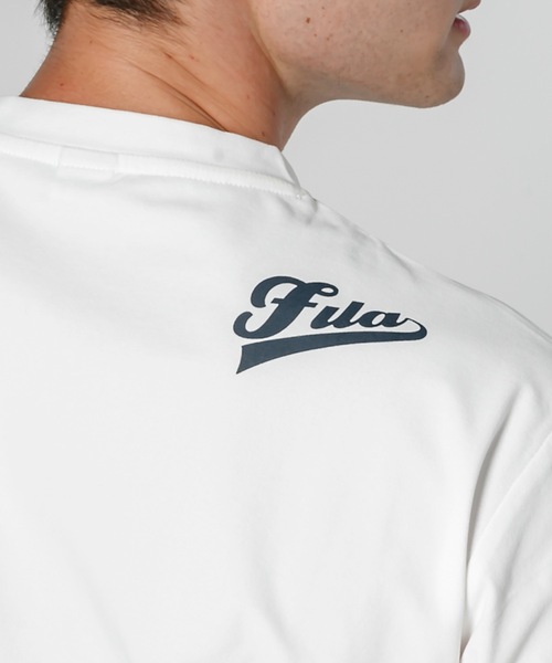 FILA(フィラ)の「【FILA / フィラ】ストレッチ フロント肩ロゴ 長袖Tシャツ /ユニセックス(Tシャツ/カットソー・メンズ・ブラック/ネイビー/ホワイト・MEDIUM/LARGE/X-LARGE)」の17枚目の写真
