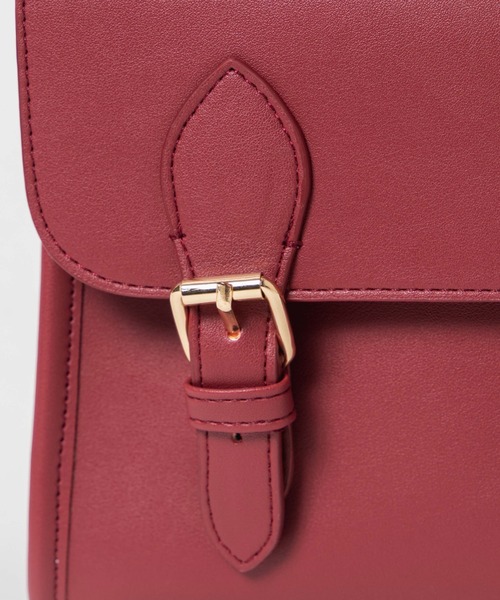 WEGO（ウィゴー）の「WEGO/サッチェル痛ショルダーバッグ（ショルダーバッグ・レディース・ブラック/ベージュ/ネイビー/ブラウン/レッド/グリーン系その他/ピンク/ホワイト/グリーン/サックスブルー・FREE）」の22枚目の写真