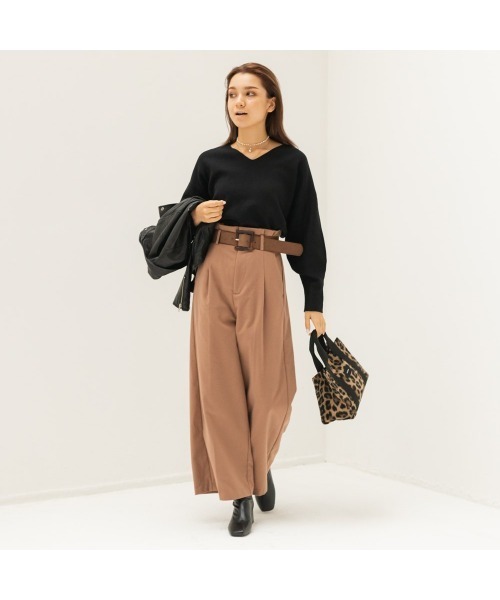 MURUA(ムルーア)の「MURUA (ムルーア) ミニトートバッグ WOOL MR-B1001 ランチトート(トートバッグ・レディース・アイボリー/ブラウン/グレー・FREE)」の10枚目の写真