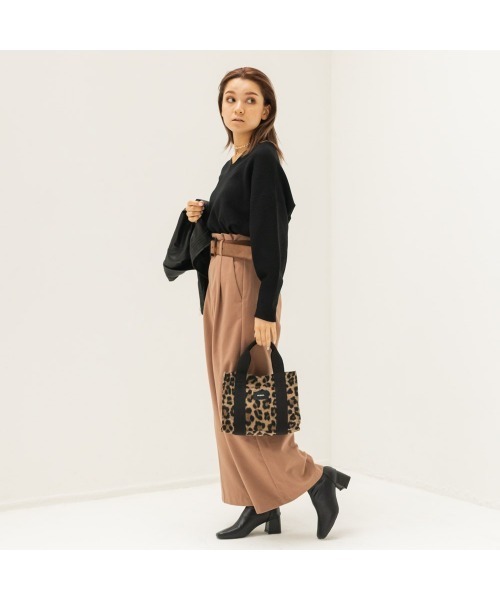 MURUA(ムルーア)の「MURUA (ムルーア) ミニトートバッグ WOOL MR-B1001 ランチトート(トートバッグ・レディース・アイボリー/ブラウン/グレー・FREE)」の11枚目の写真