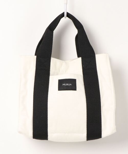 MURUA(ムルーア)の「MURUA (ムルーア) ミニトートバッグ WOOL MR-B1001 ランチトート(トートバッグ・レディース・アイボリー/ブラウン/グレー・FREE)」の8枚目の写真