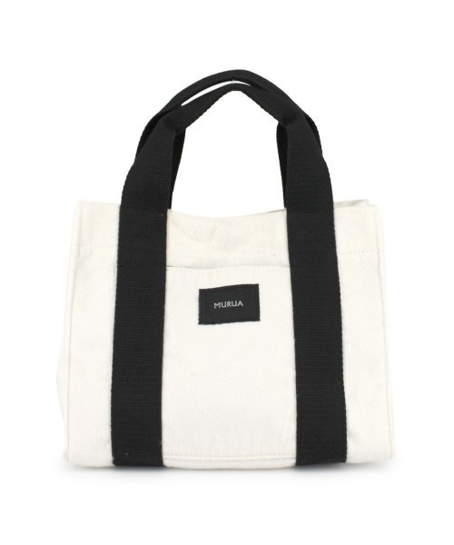 MURUA(ムルーア)の「MURUA (ムルーア) ミニトートバッグ WOOL MR-B1001 ランチトート(トートバッグ・レディース・アイボリー/ブラウン/グレー・FREE)」の17枚目の写真