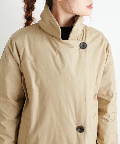 PUAL CE CIN（ピュアルセシン）の「フレンチダックダウン チェスターダウンコート（ダウンジャケット/コート・レディース・ブラック/ベージュ/グレイッシュベージュ・FREE）」の18枚目の写真