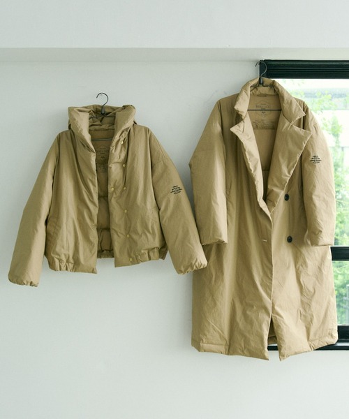 PUAL CE CIN（ピュアルセシン）の「フレンチダックダウン チェスターダウンコート（ダウンジャケット/コート・レディース・ブラック/ベージュ/グレイッシュベージュ・FREE）」の16枚目の写真