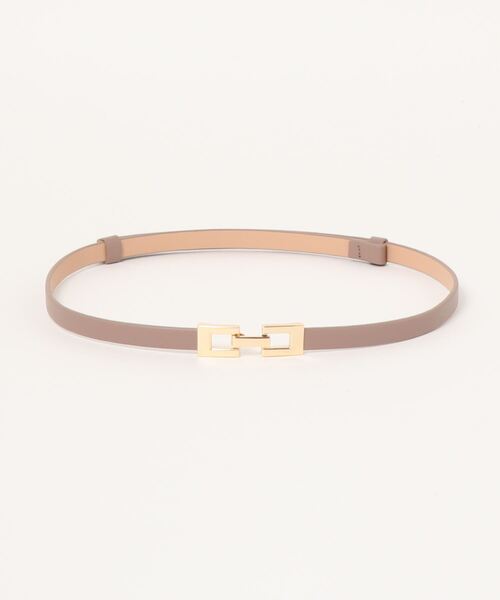 form forma(フォルムフォルマ)の「フェイクレザー×ビット金具デザインベルト(ベルト・レディース・ブラック/ベージュ・FREE)」の1枚目の写真